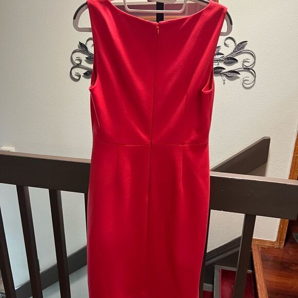 Ellie Tahari Elegant Red Sleeveless Dress Size 8 #113 - Picture 5 of 7